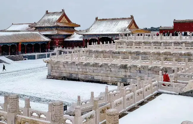 Forbidden City in winter